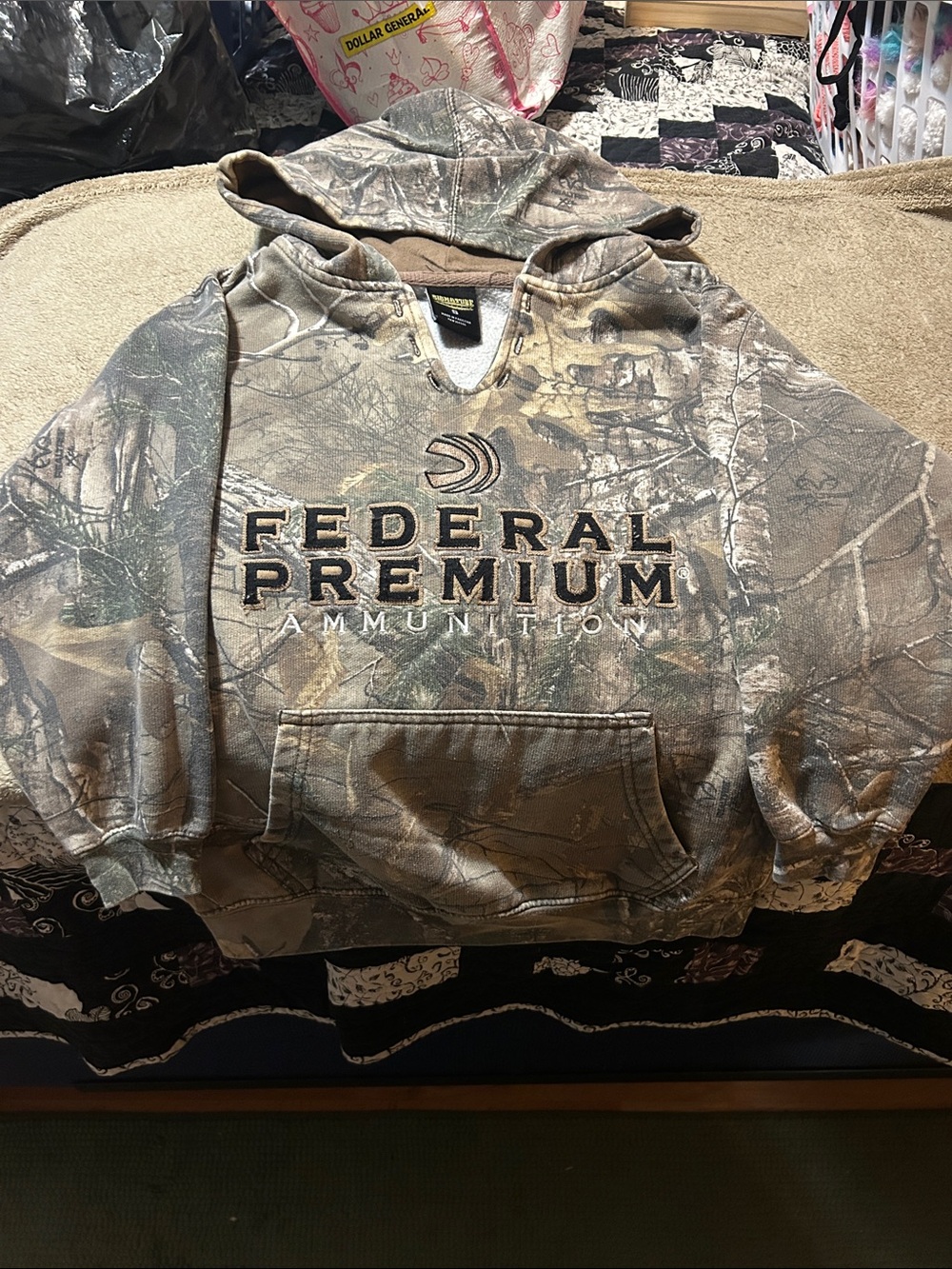 Signature Federal Premium Camo Hoodie in Brown and Green